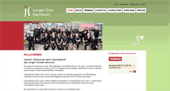 Desktop Screenshot of junger-chor-hannover.de
